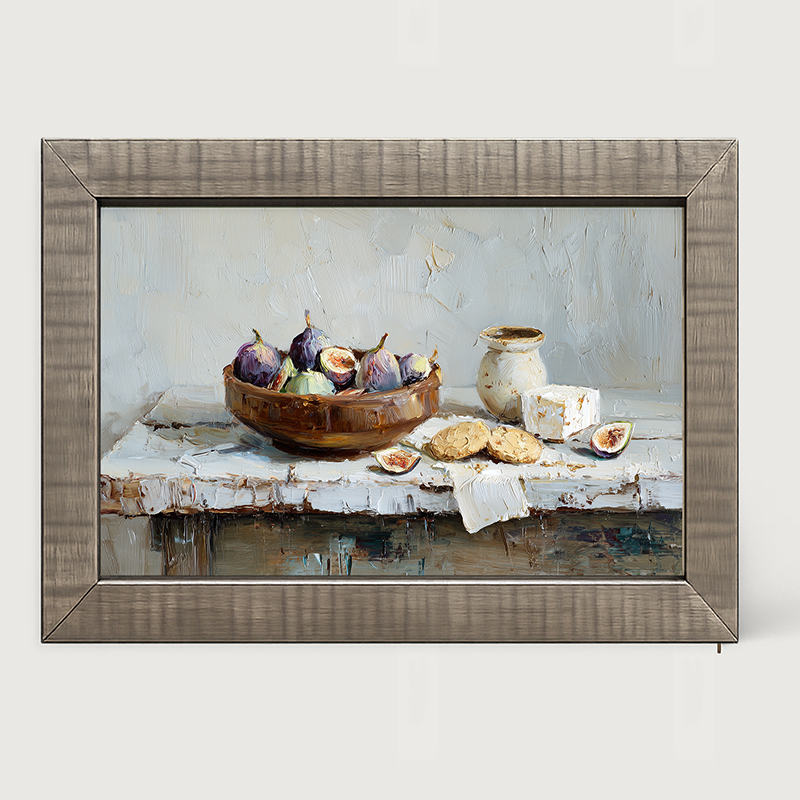 Sideboard Still Life - Figs and Cheese