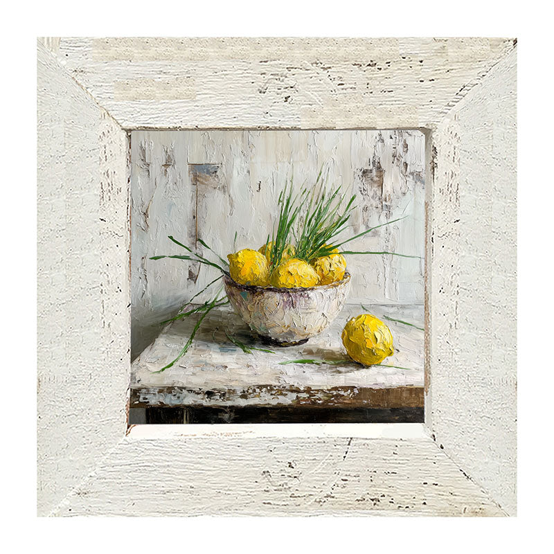 Sideboard Still Life - Bowl of Lemons - Framed Art