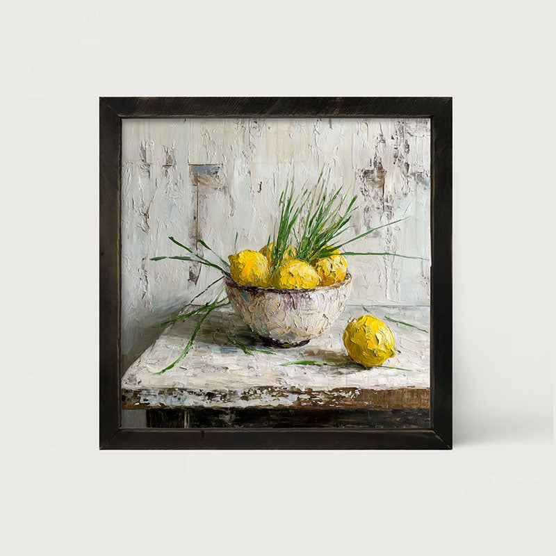 Sideboard Still Life - Bowl of Lemons