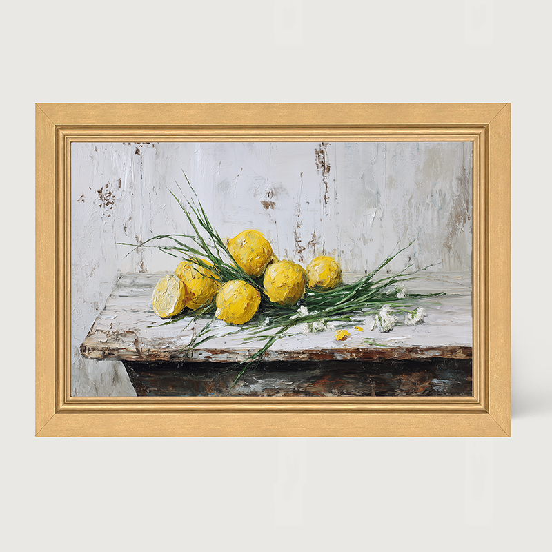 Sideboard Still Life - A Bunch of Lemons