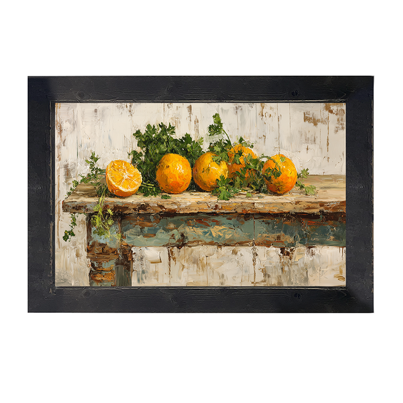 Sideboard Still Life - Oranges - Framed Art