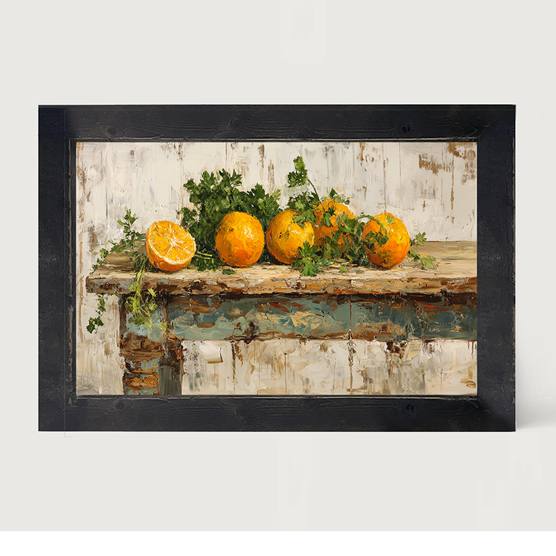 Sideboard Still Life - Oranges - Framed Art