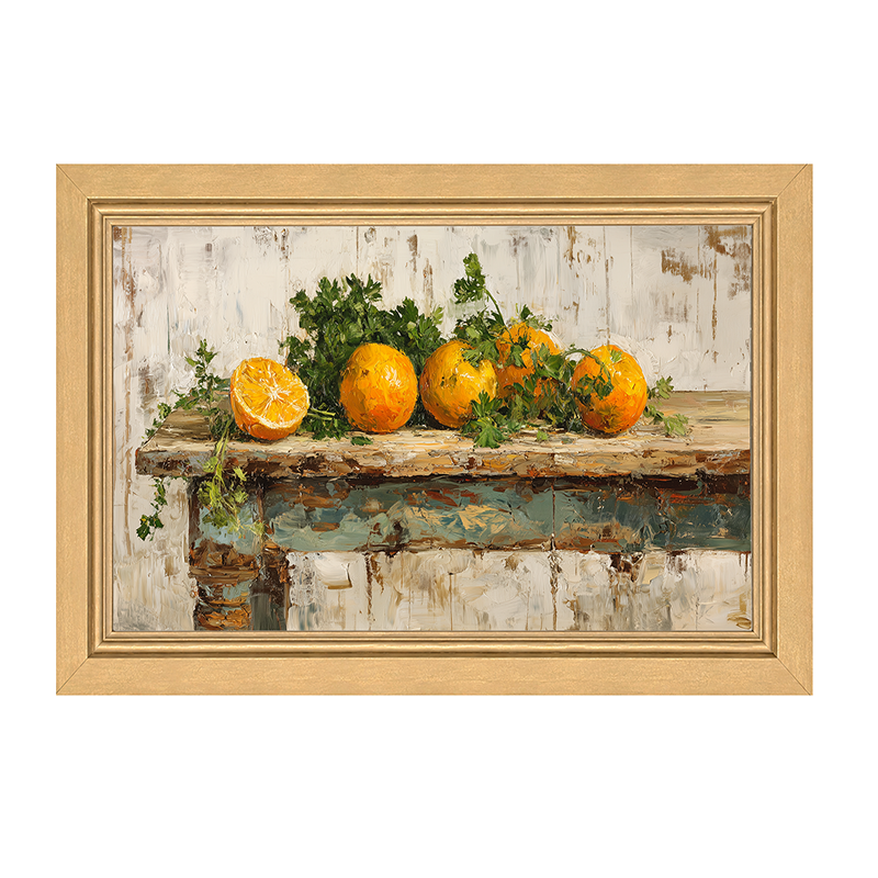 Sideboard Still Life - Oranges - Framed Art