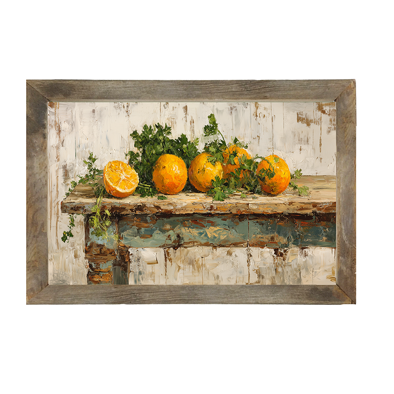 Sideboard Still Life - Oranges - Framed Art