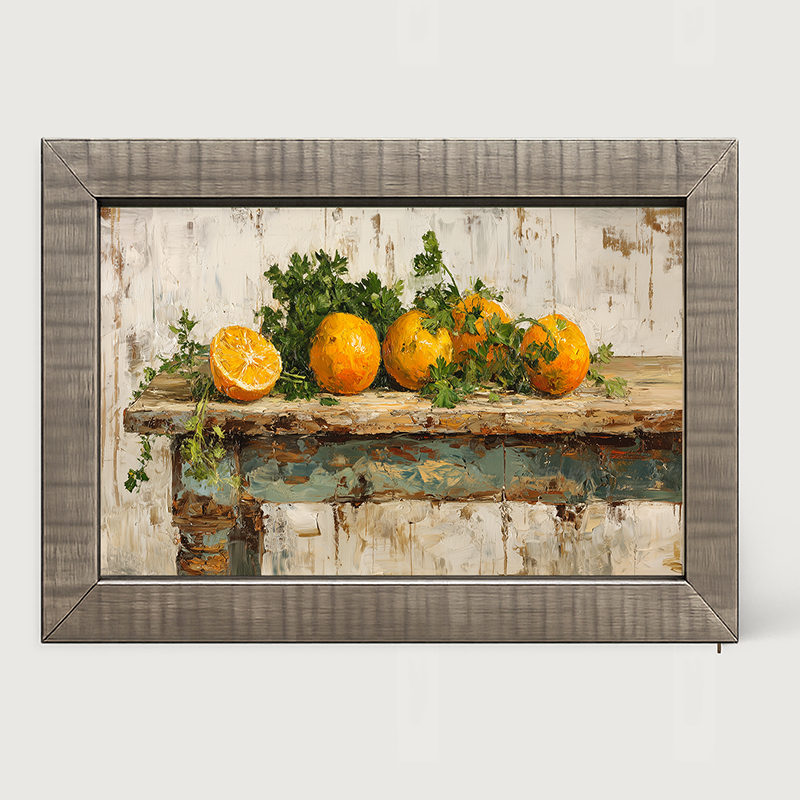 Sideboard Still Life - Oranges - Framed Art