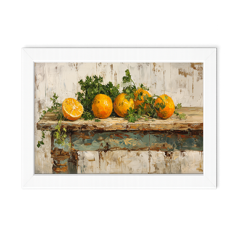 Sideboard Still Life - Oranges - Framed Art