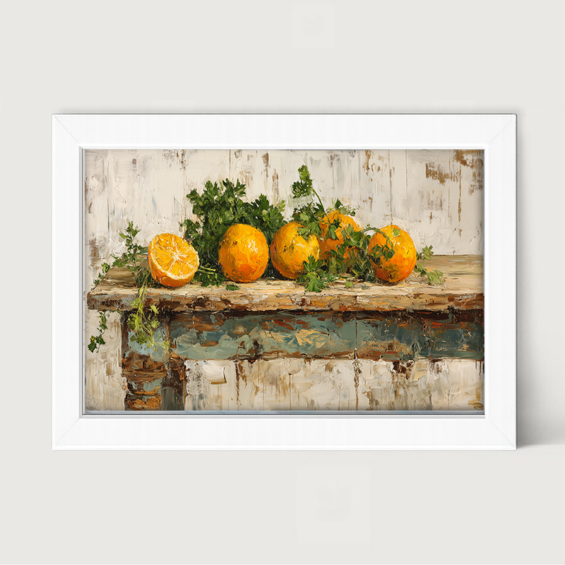 Sideboard Still Life - Oranges - Framed Art