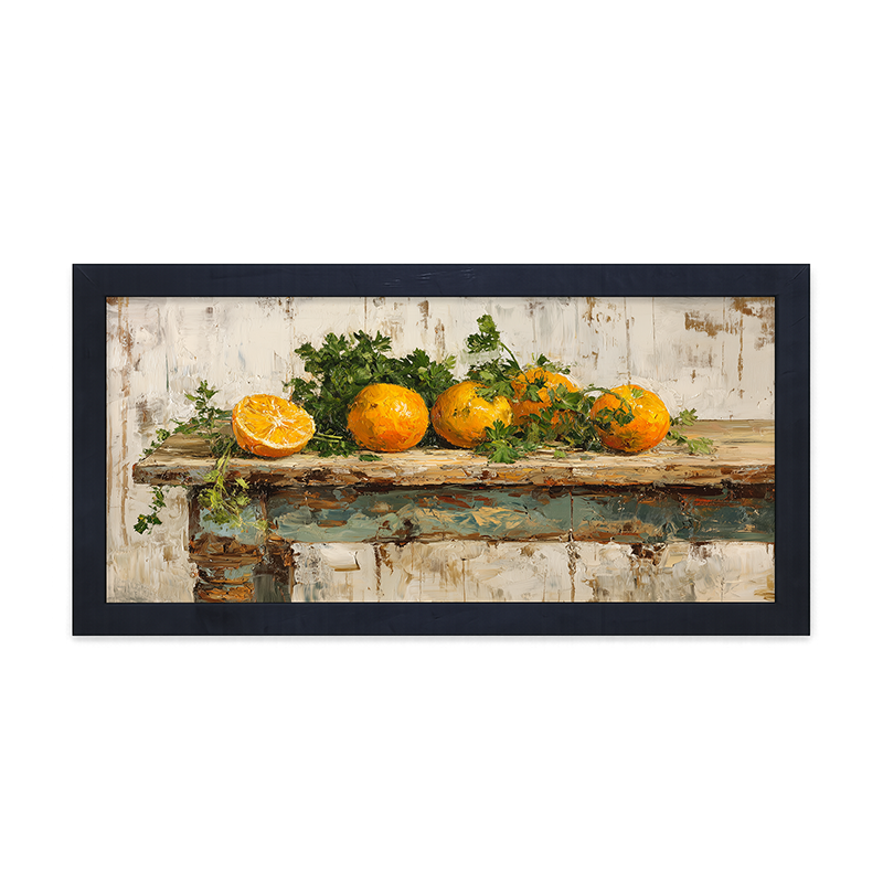 Sideboard Still Life - Oranges - Framed Art