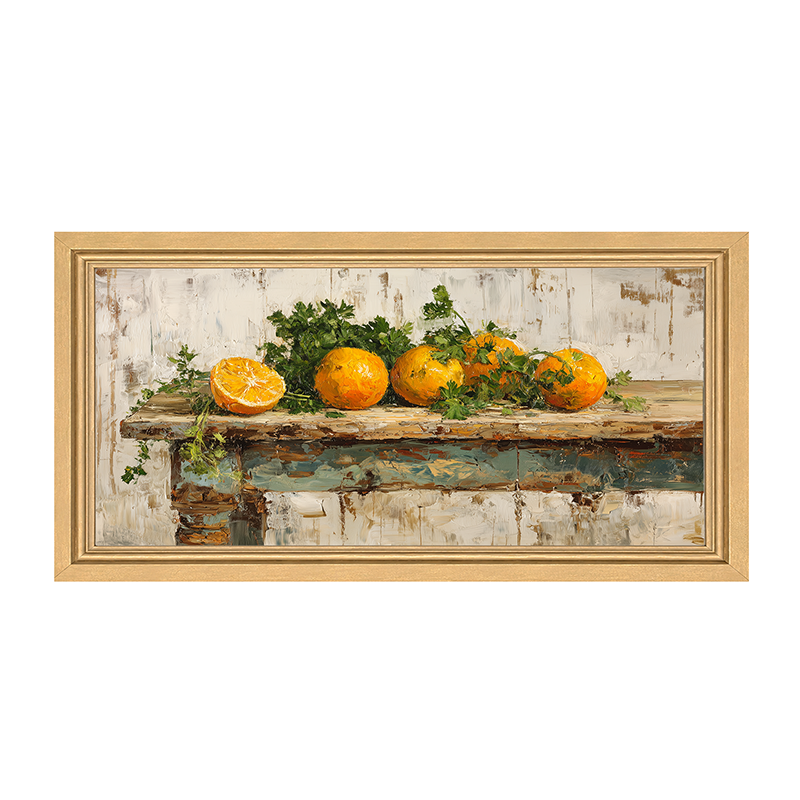 Sideboard Still Life - Oranges - Framed Art