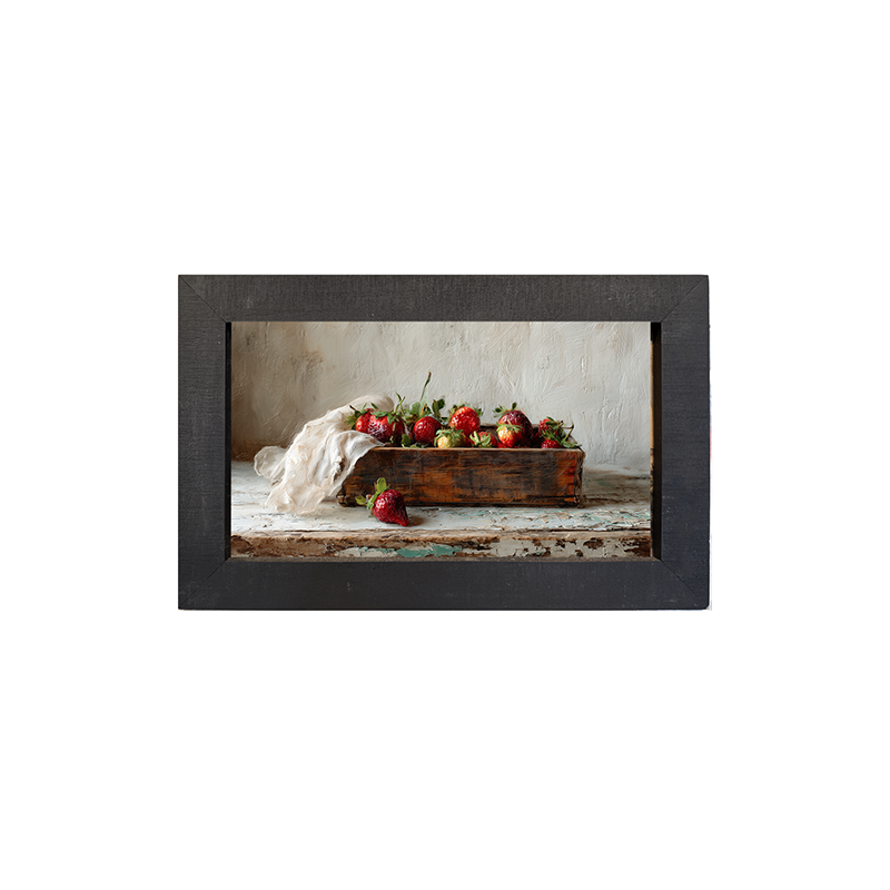 Sideboard Still Life - Box of Strawberries - Framed Art