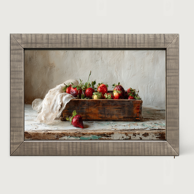 Sideboard Still Life - Box of Strawberries