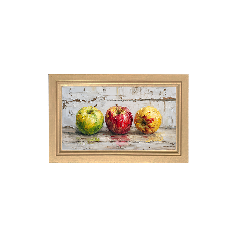 Sideboard Still Life - A Variety of Apples - Framed Art