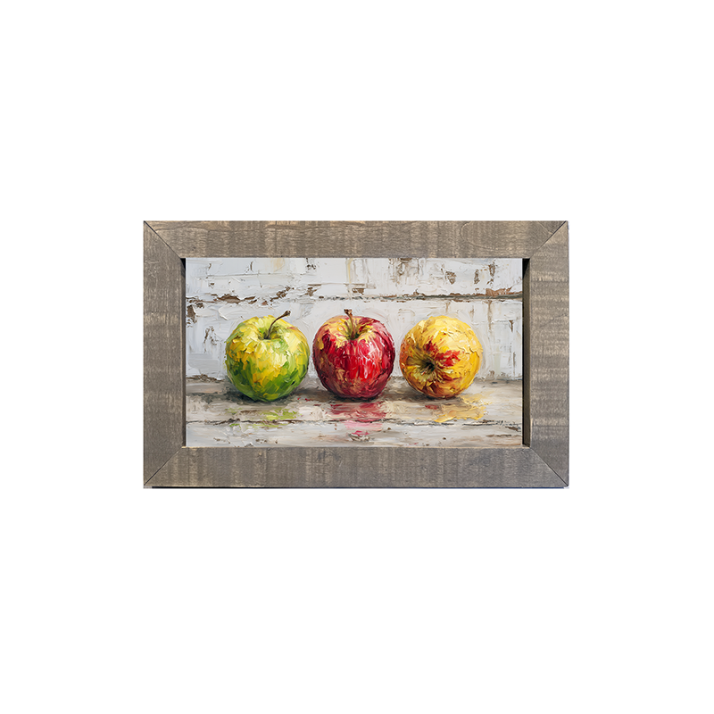 Sideboard Still Life - A Variety of Apples - Framed Art