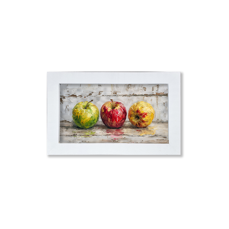 Sideboard Still Life - A Variety of Apples - Framed Art