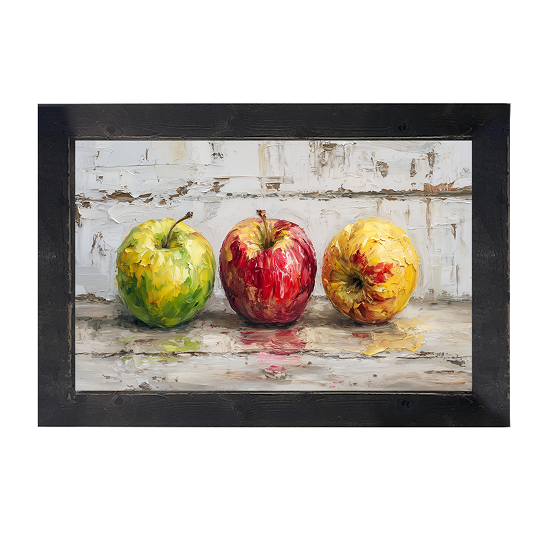 Sideboard Still Life - A Variety of Apples - Framed Art
