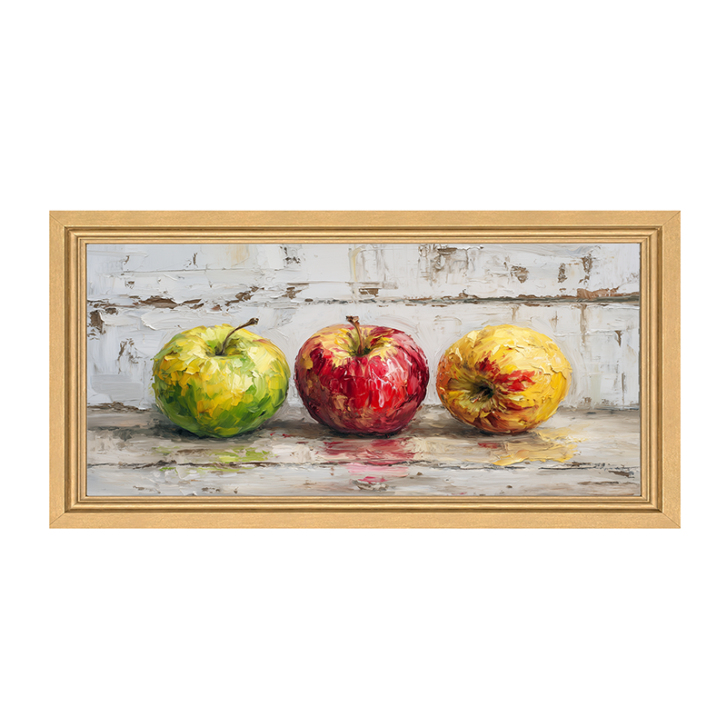 Sideboard Still Life - A Variety of Apples - Framed Art