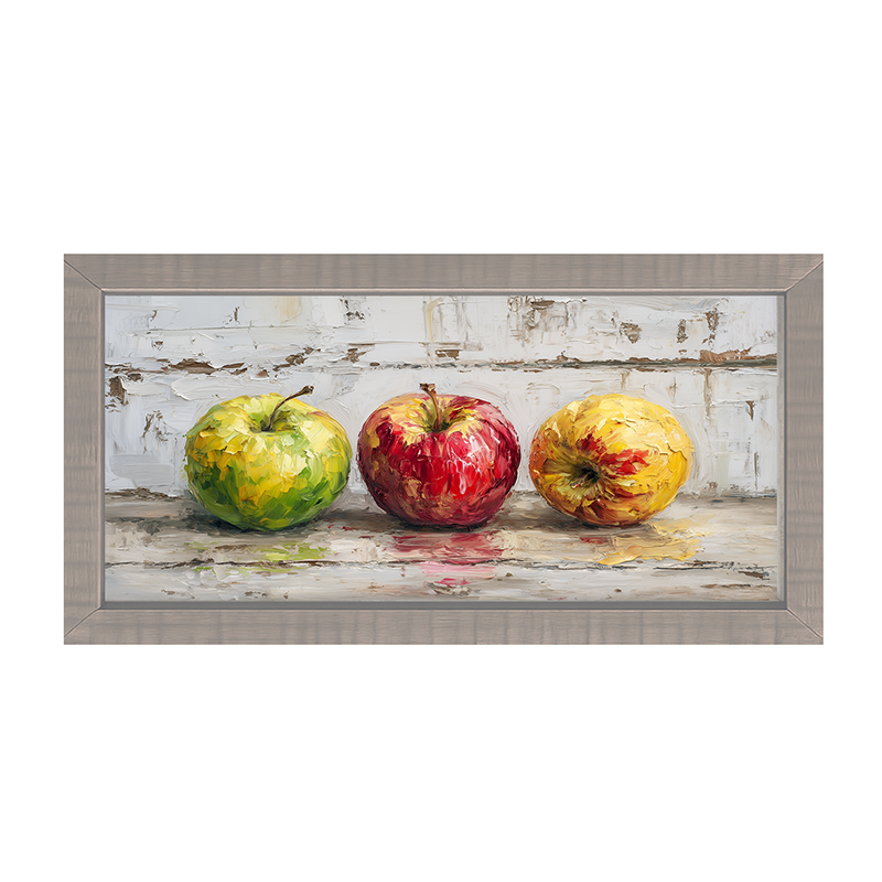 Sideboard Still Life - A Variety of Apples - Framed Art