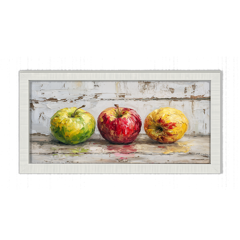 Sideboard Still Life - A Variety of Apples - Framed Art