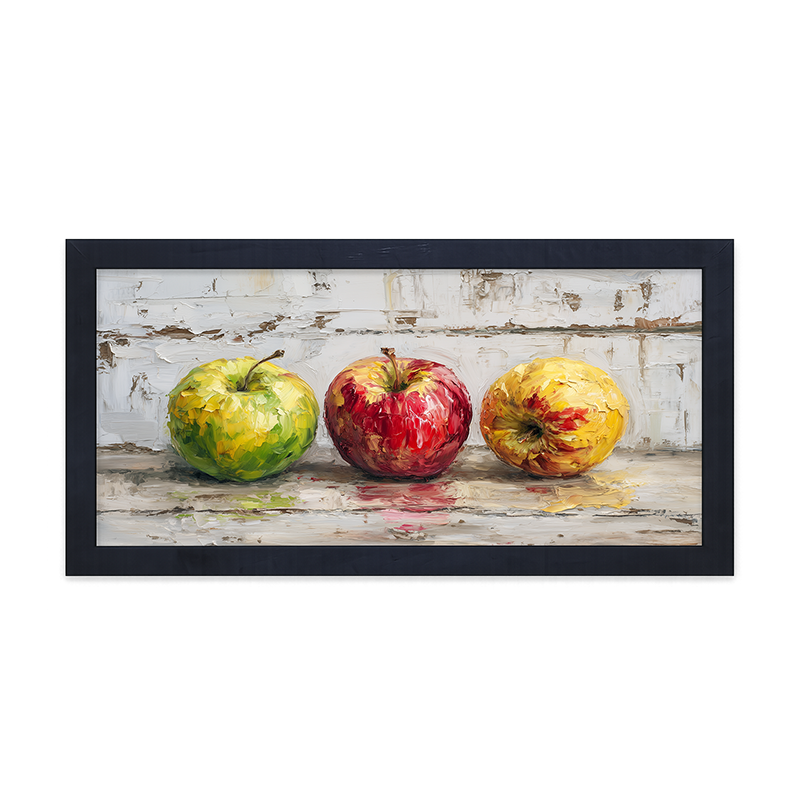 Sideboard Still Life - A Variety of Apples - Framed Art