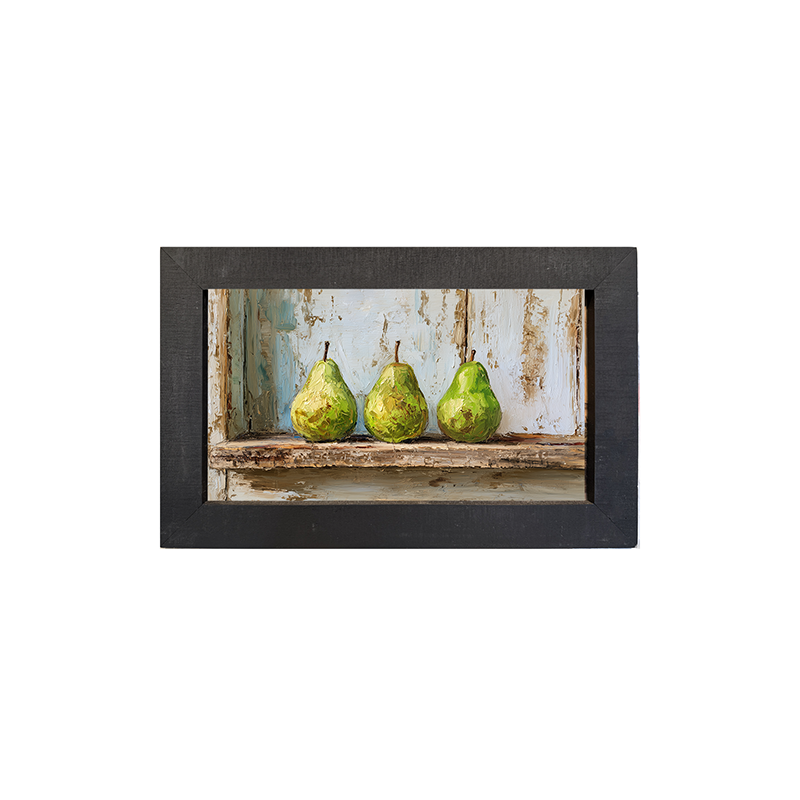 Sideboard Still Life - Three Pears - Framed Art