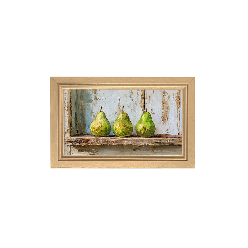 Sideboard Still Life - Three Pears - Framed Art
