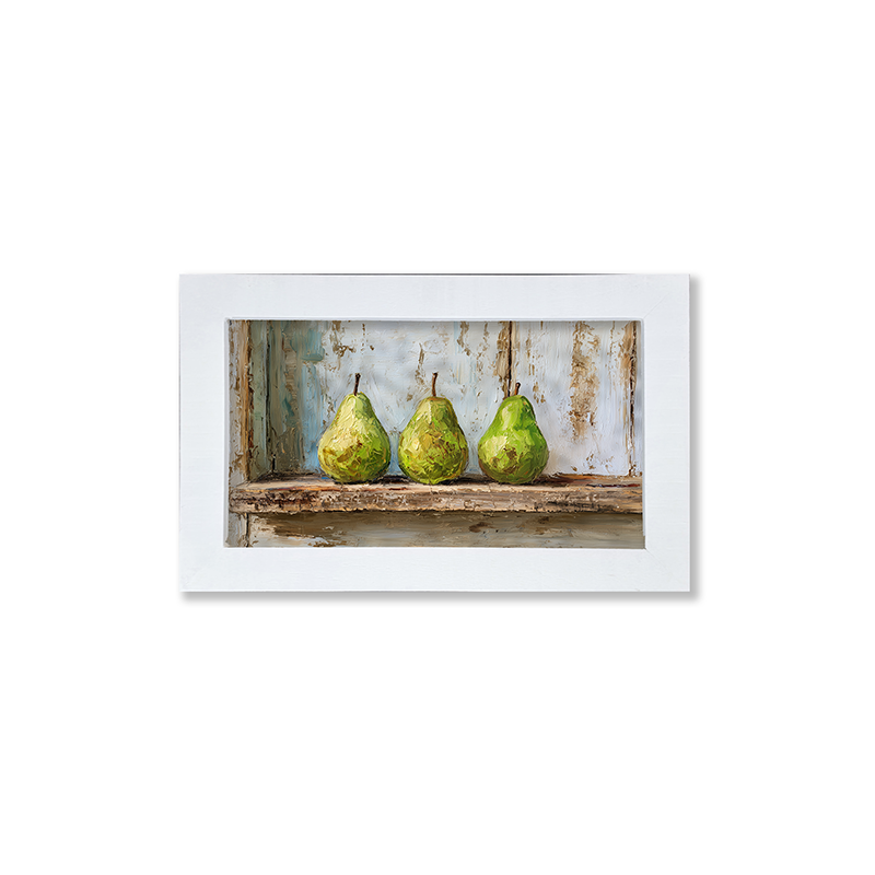 Sideboard Still Life - Three Pears - Framed Art