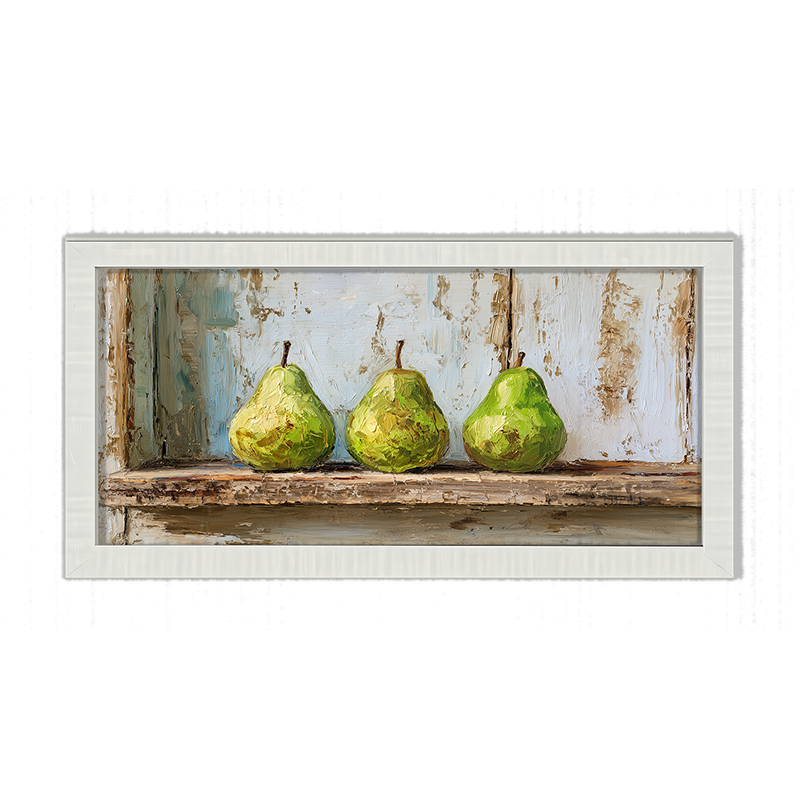 Sideboard Still Life - Three Pears - Framed Art