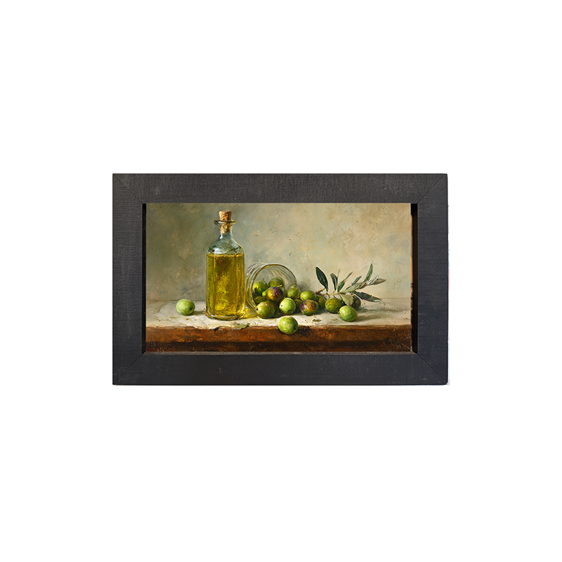 Sideboard Still Life - Green Olives - Framed Art