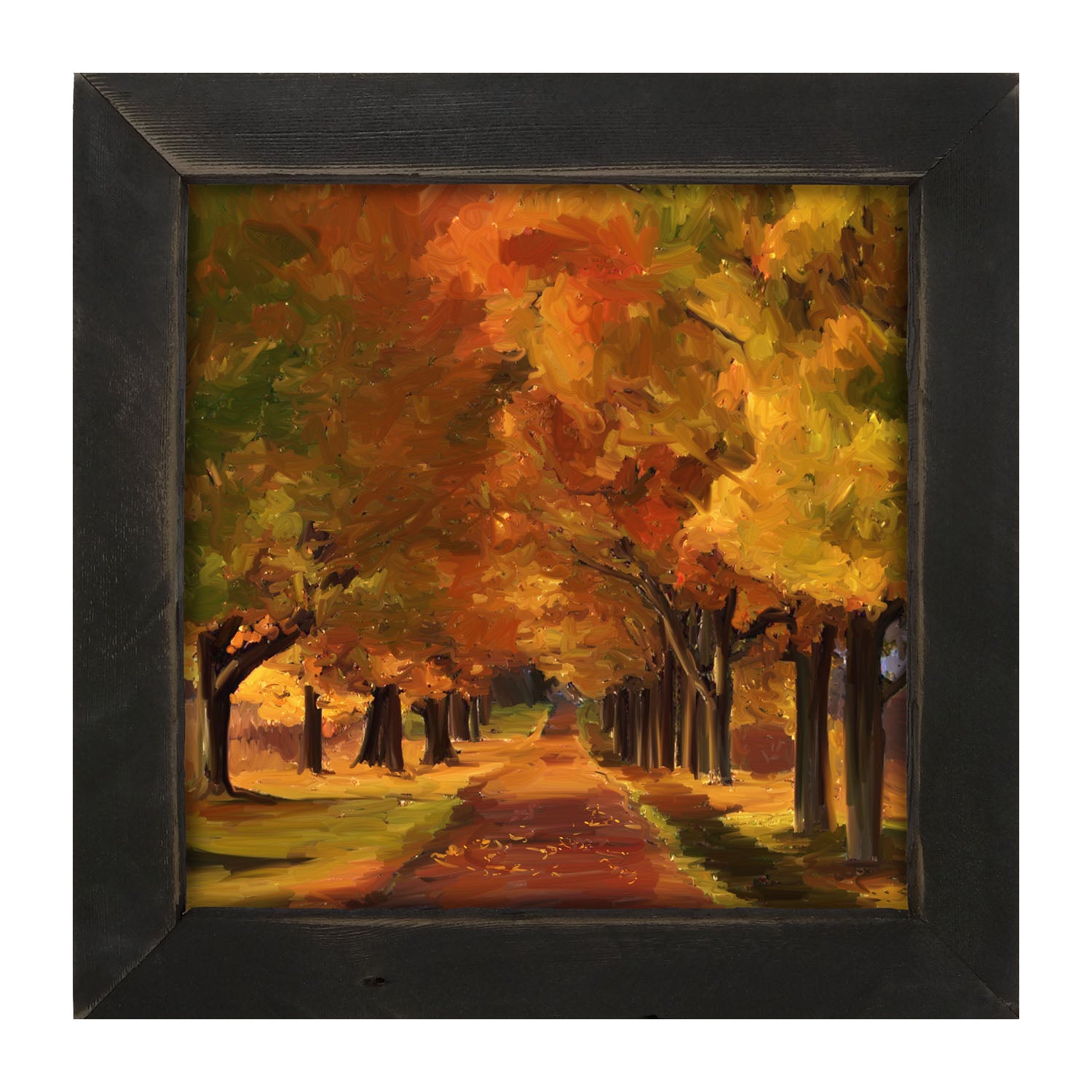 Autumn path - Framed art