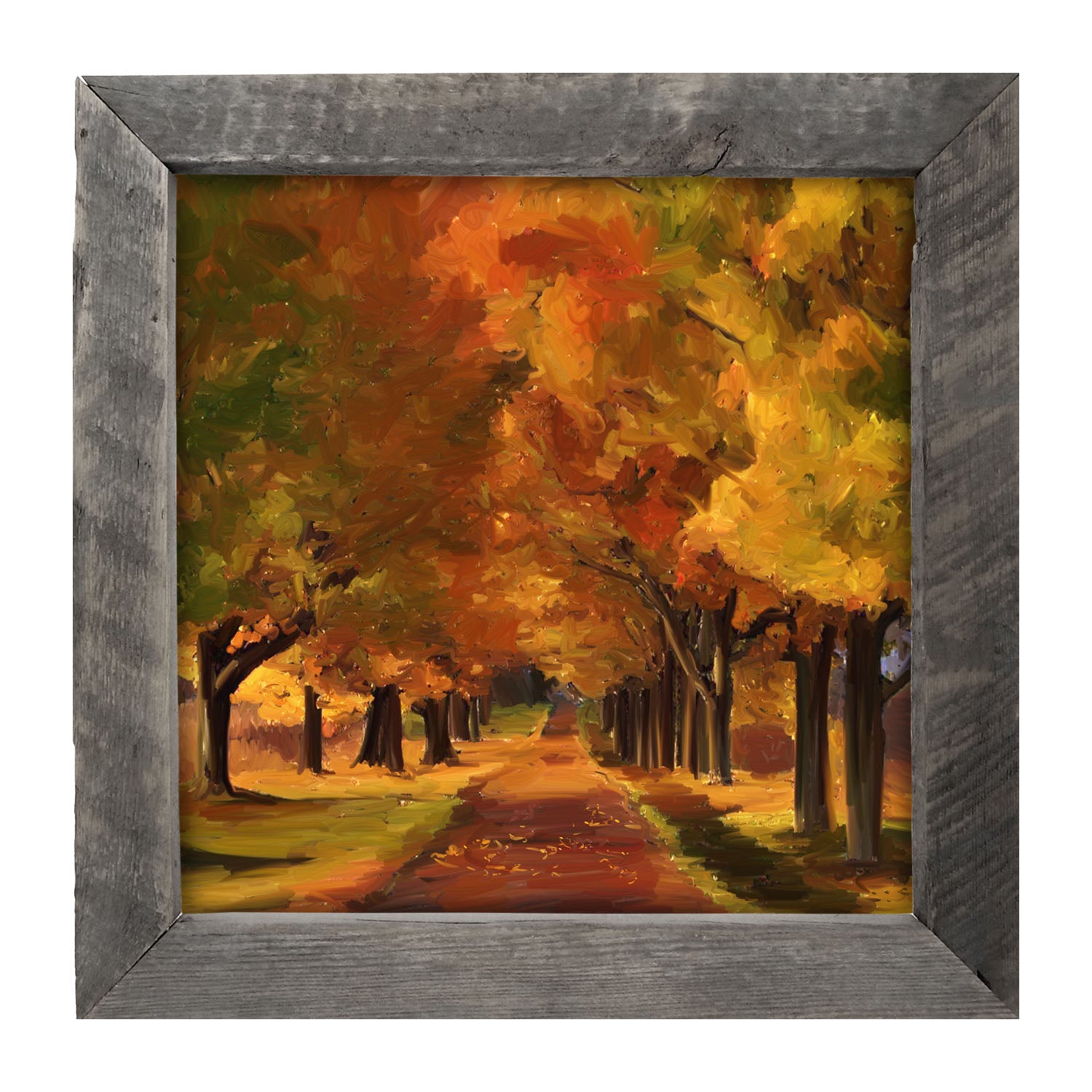 Autumn path - Framed art