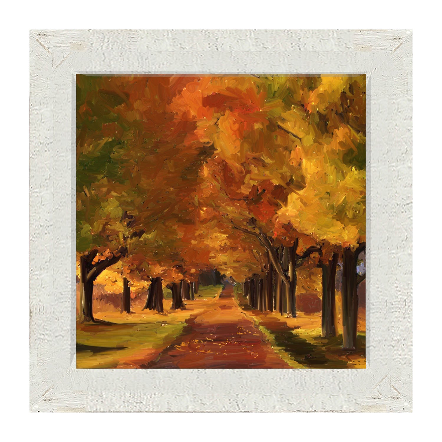 Autumn path - Framed art