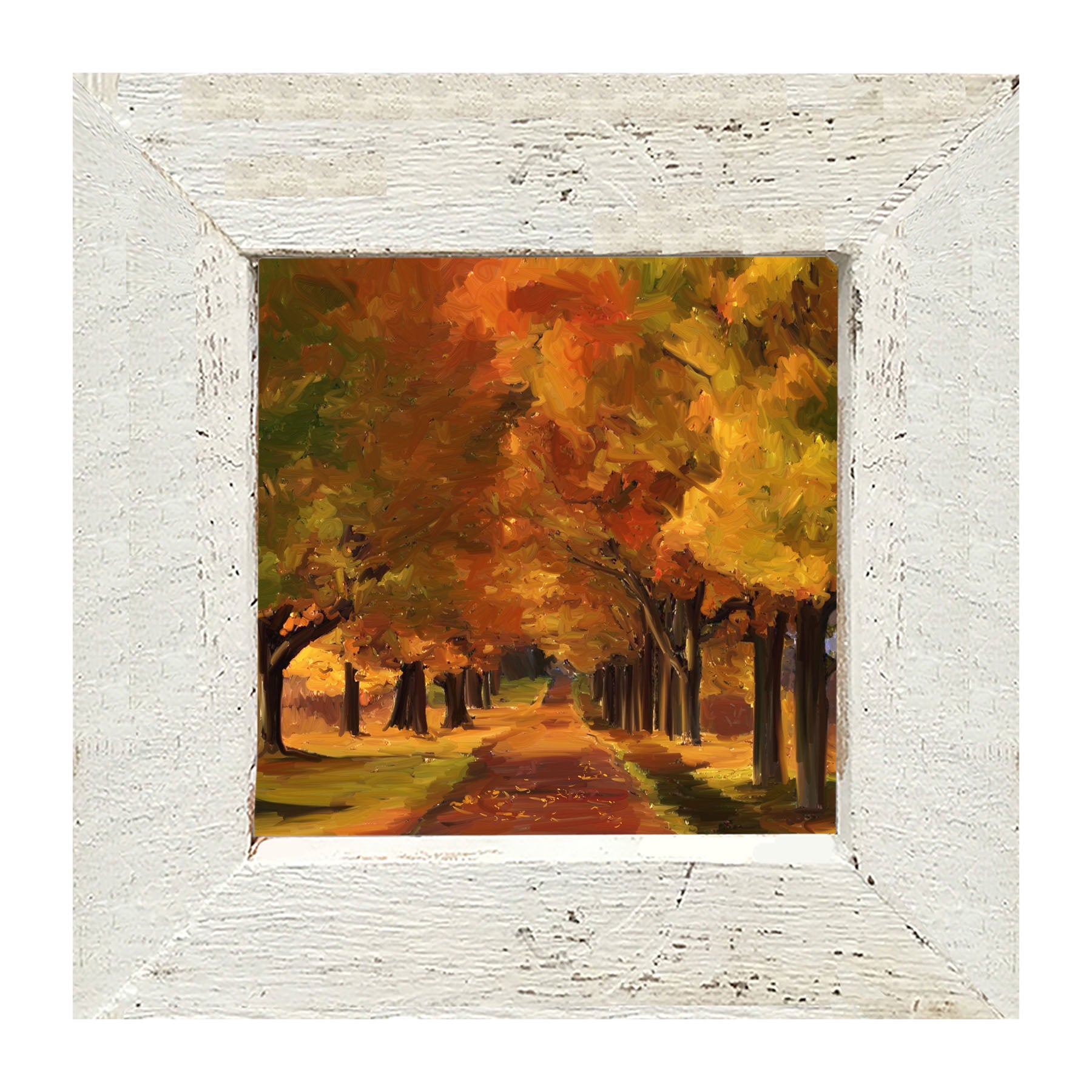 Autumn path - Framed art