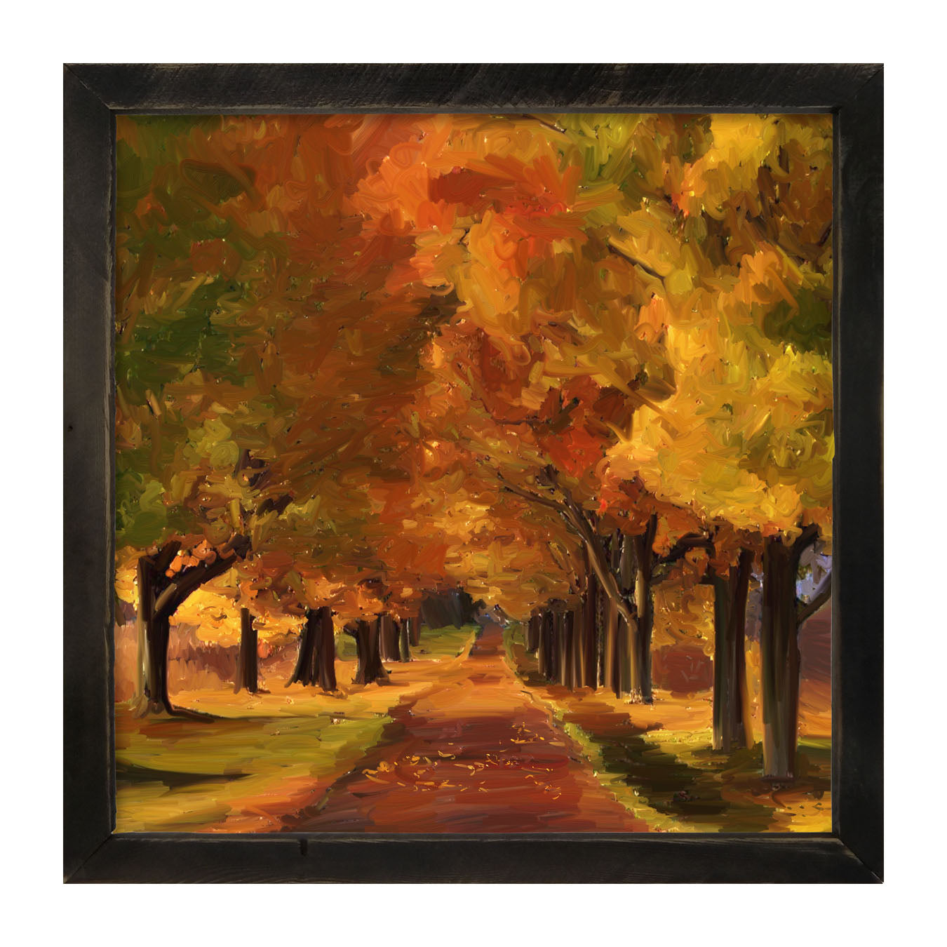 Autumn path - Framed art