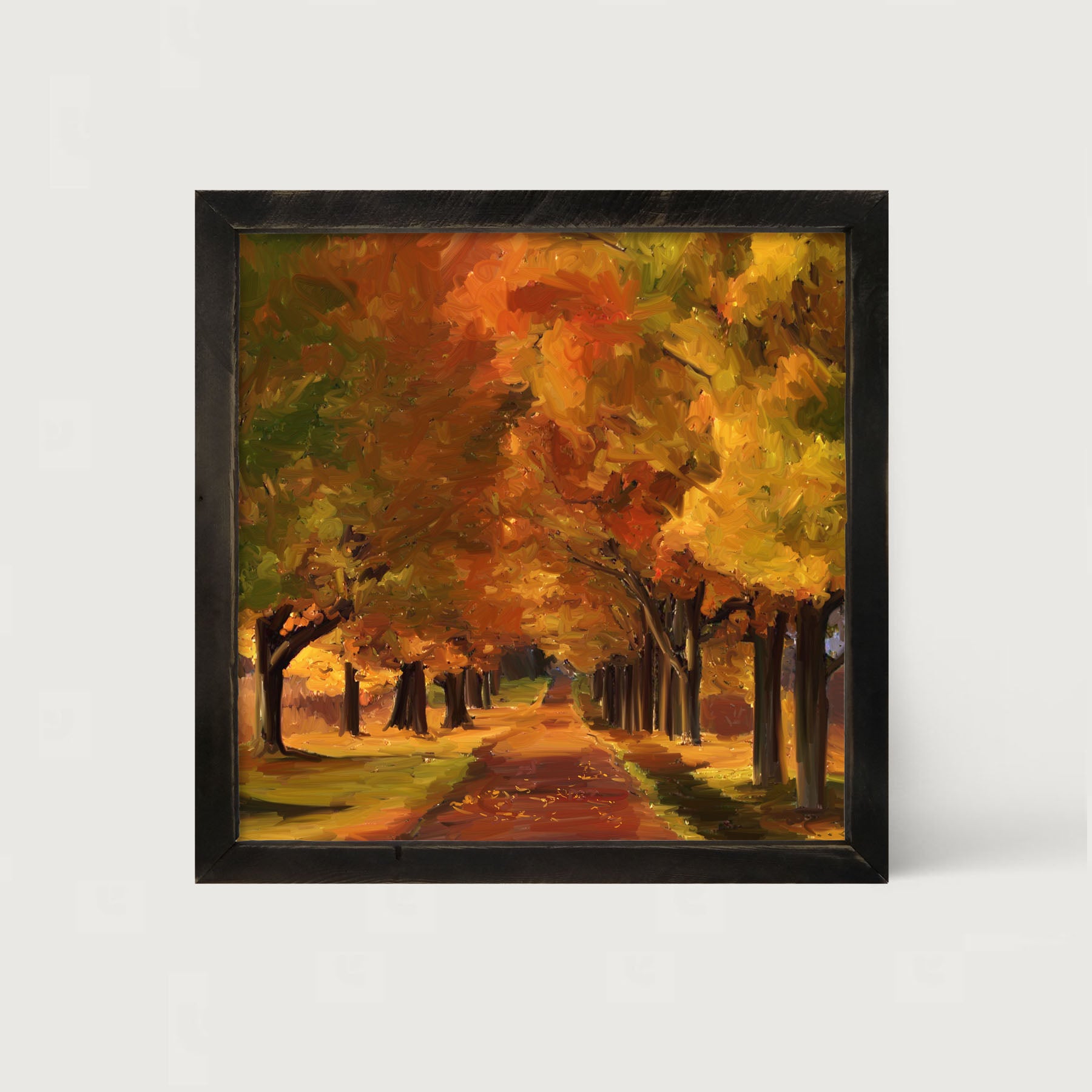 Autumn path - Framed art