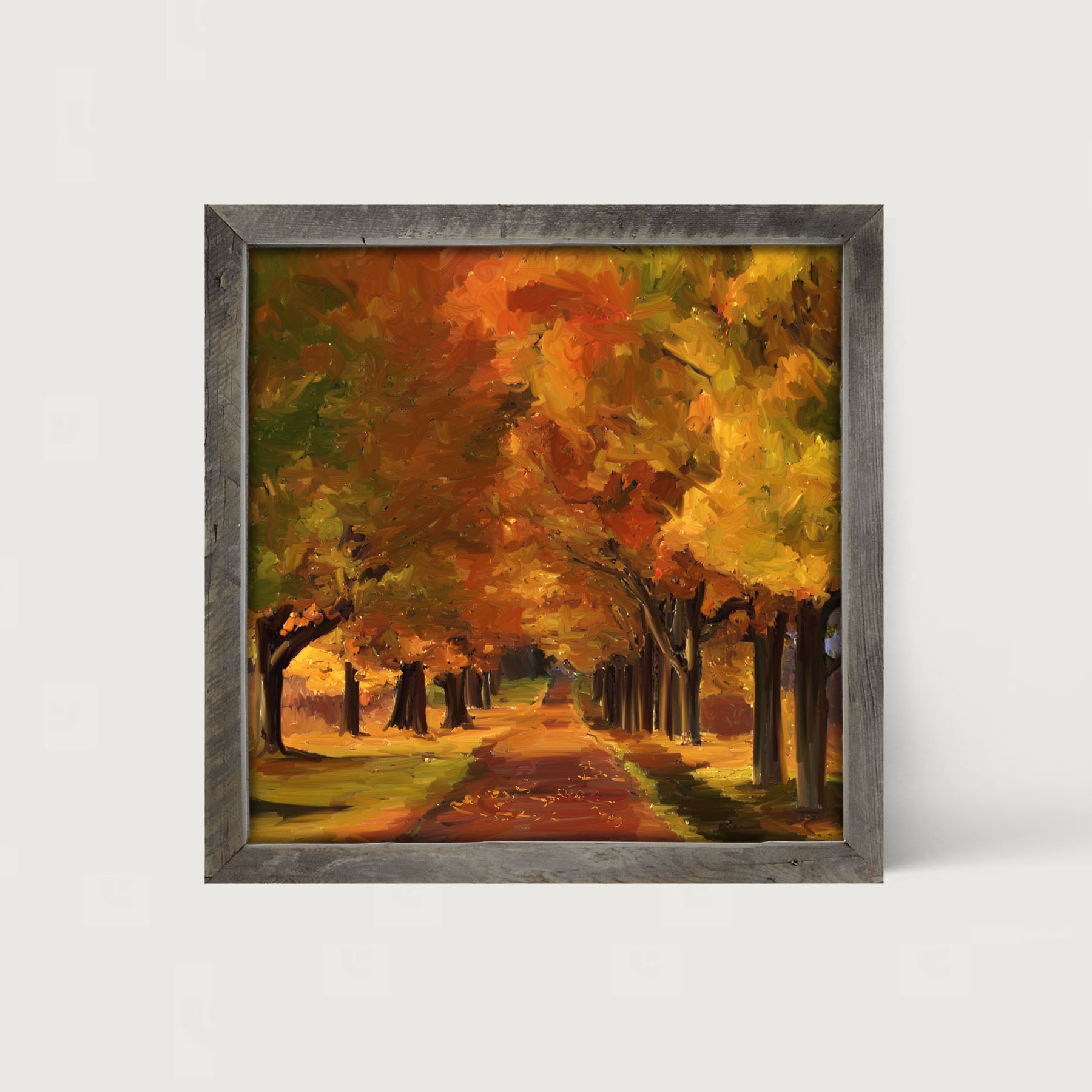 Autumn path - Framed art