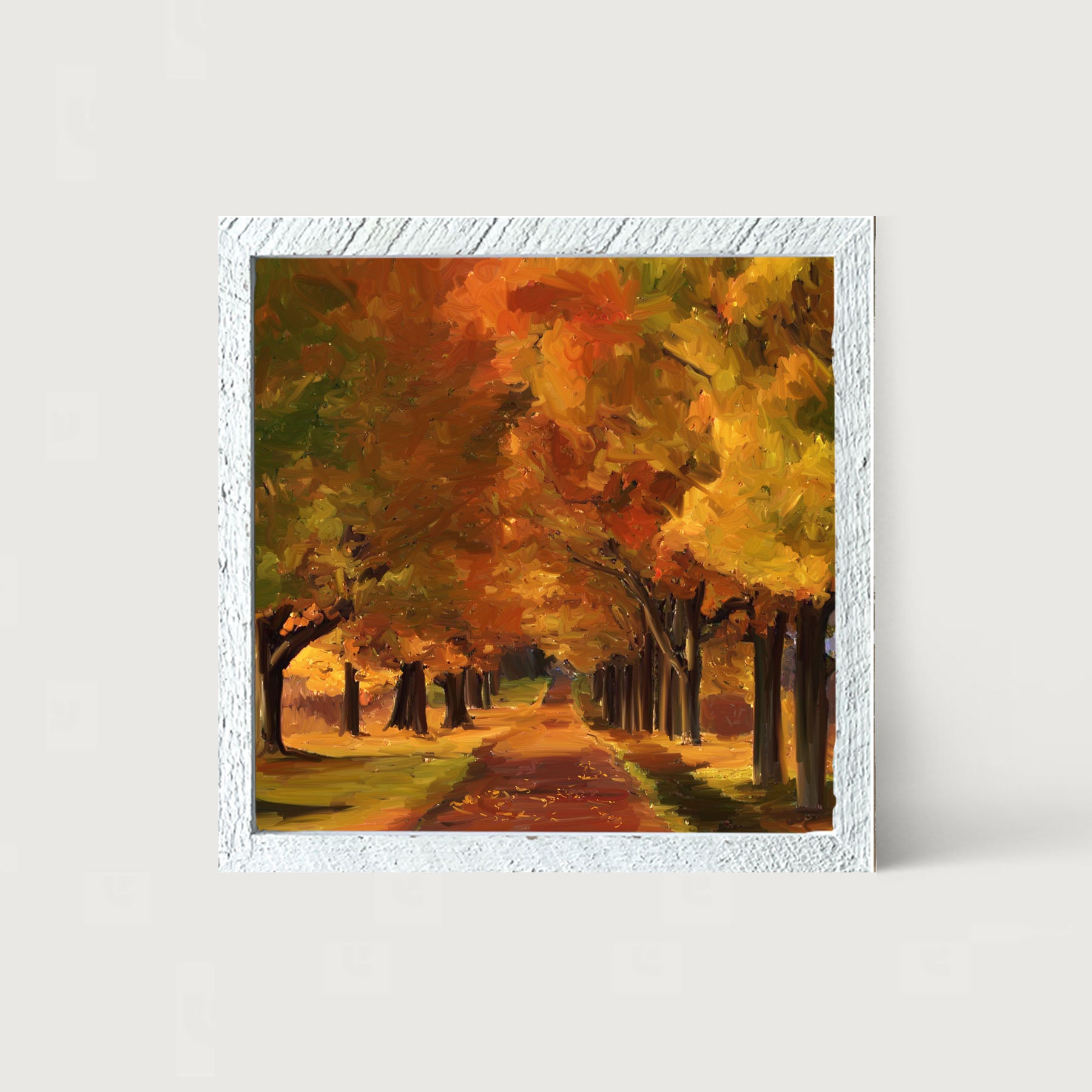 Autumn path - Framed art