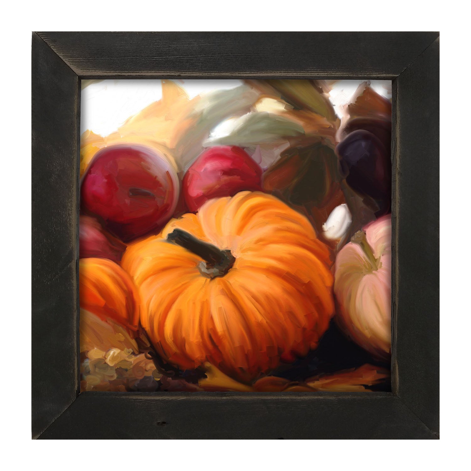 Pumpkin and Apples - Framed art