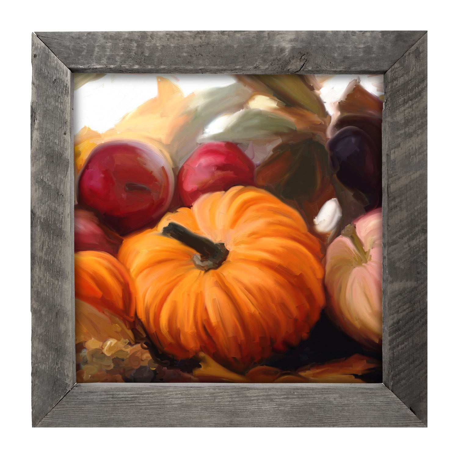 Pumpkin and Apples - Framed art