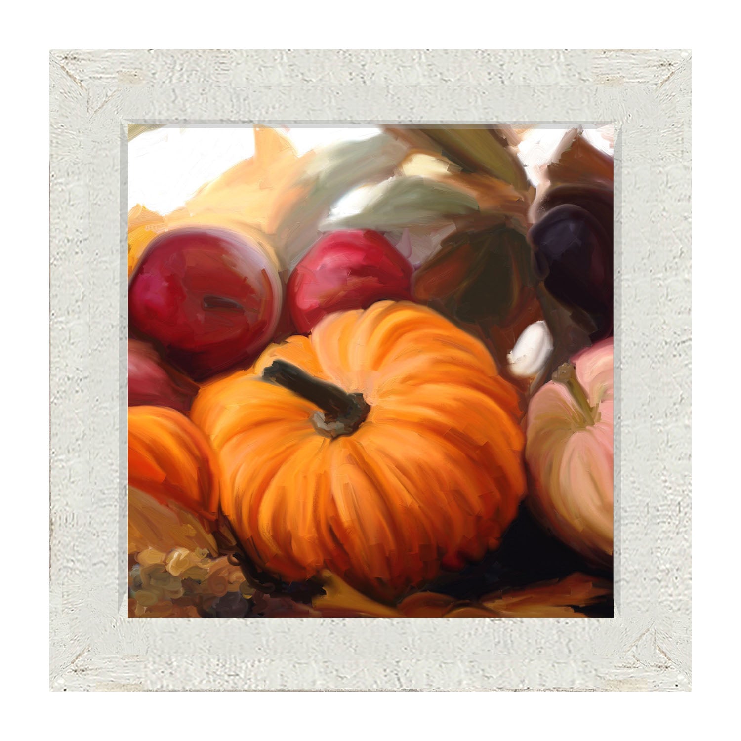 Pumpkin and Apples - Framed art