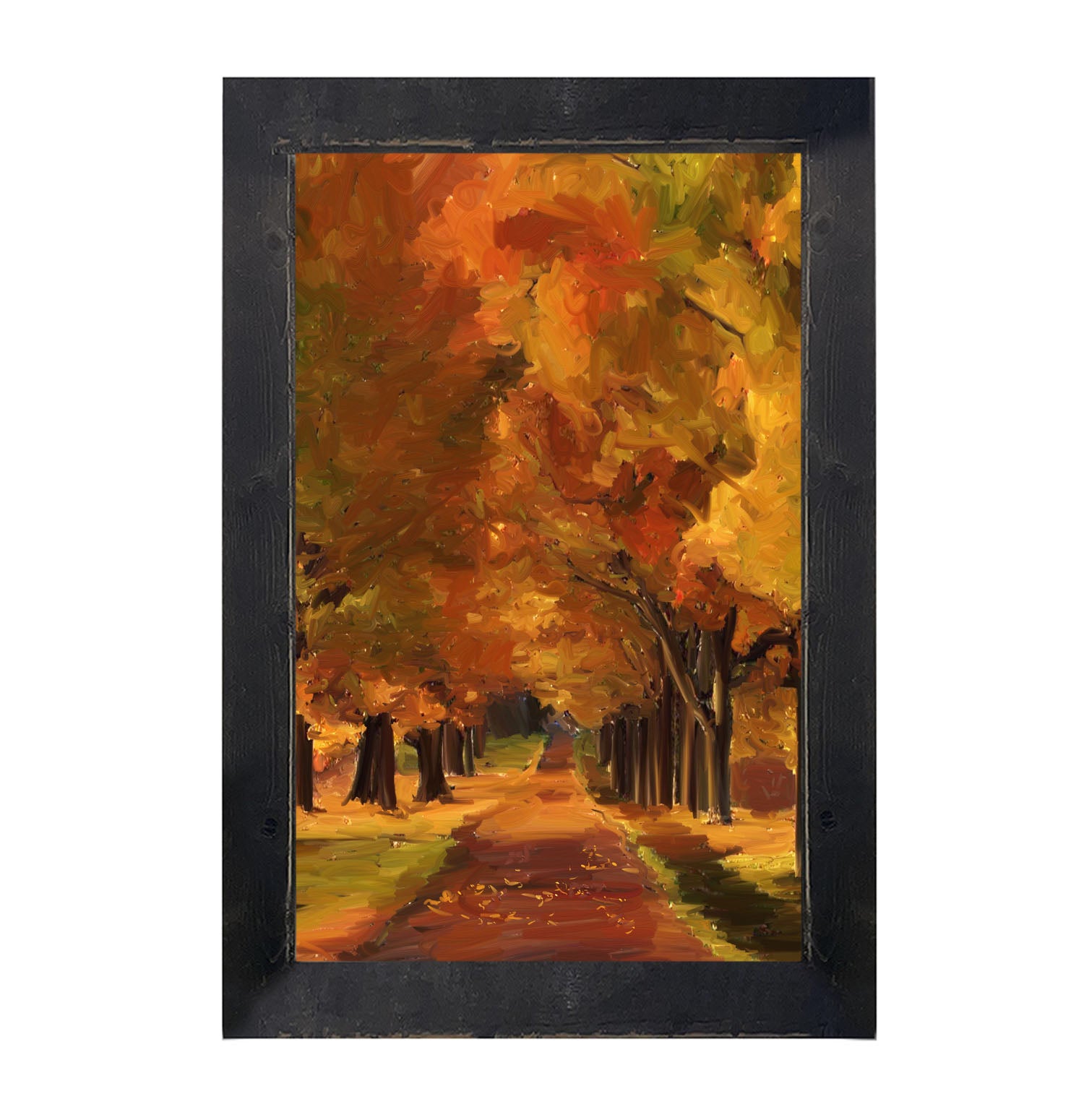 Autumn path - Framed art