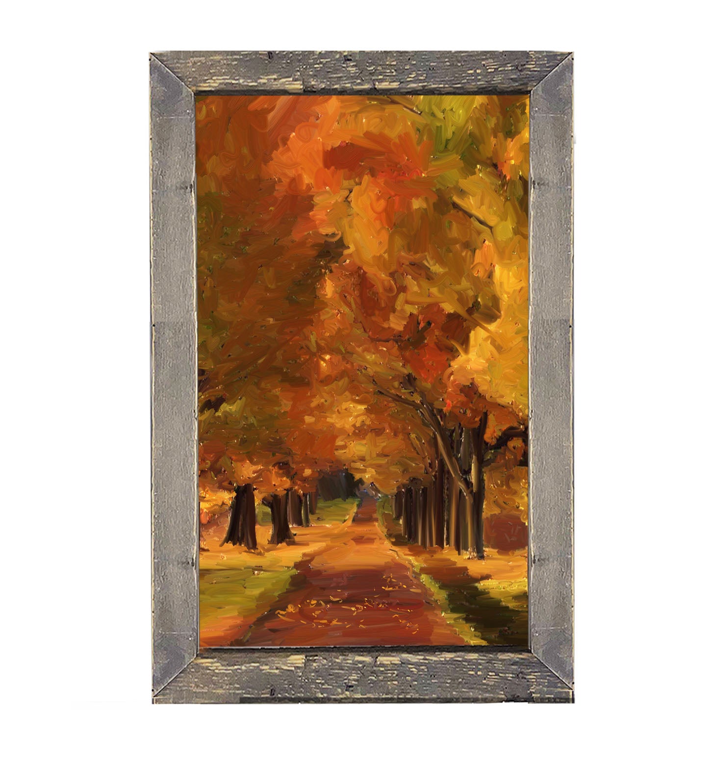 Autumn path - Framed art