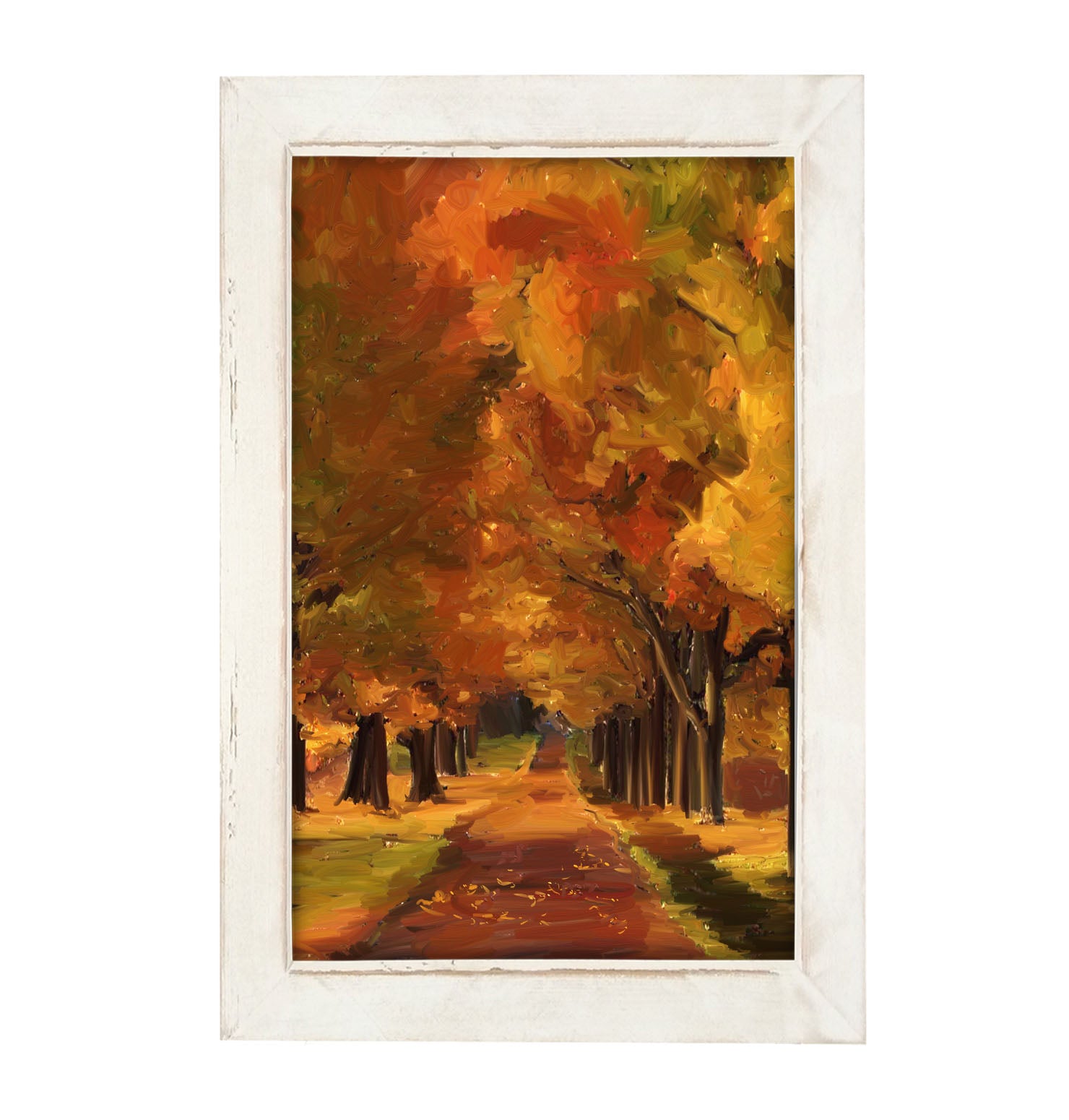 Autumn path - Framed art