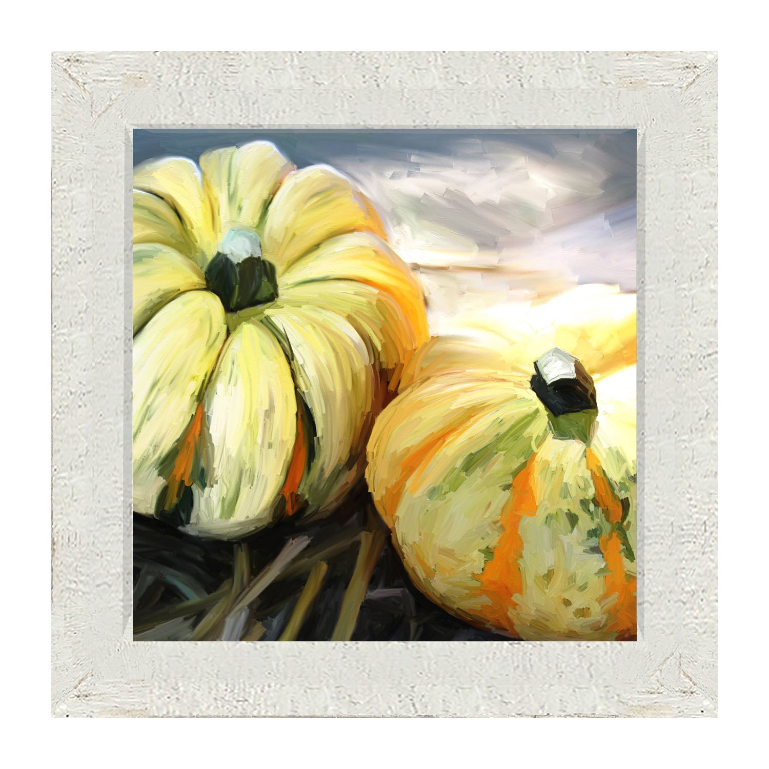 Funky Pumpkins - Framed art