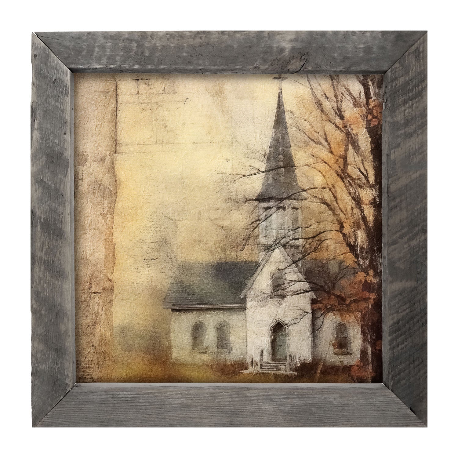 Autumn Church 1 - Framed Art