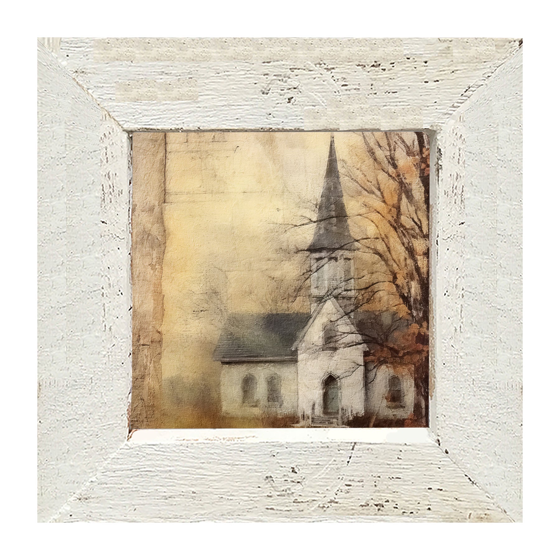 Autumn Church 1 - Framed Art