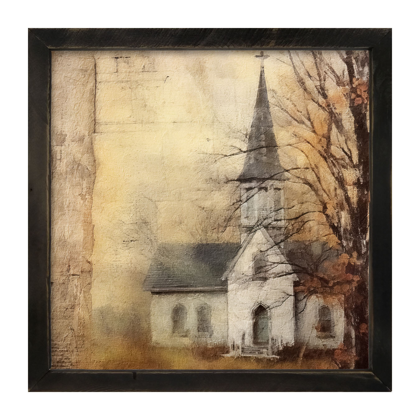 Autumn Church 1 - Framed Art