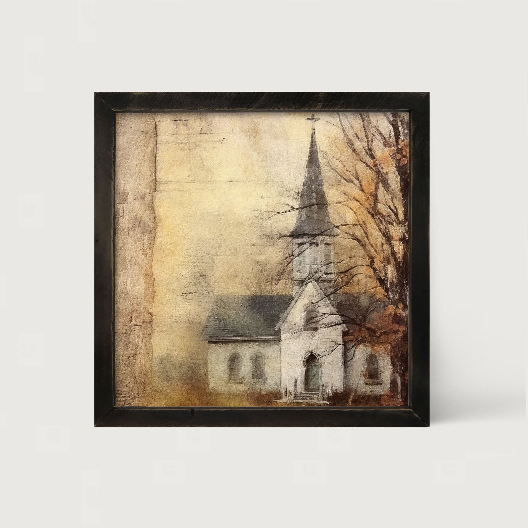 Autumn Church 1 - Framed Art