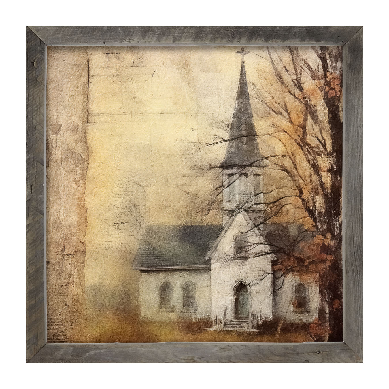 Autumn Church 1 - Framed Art