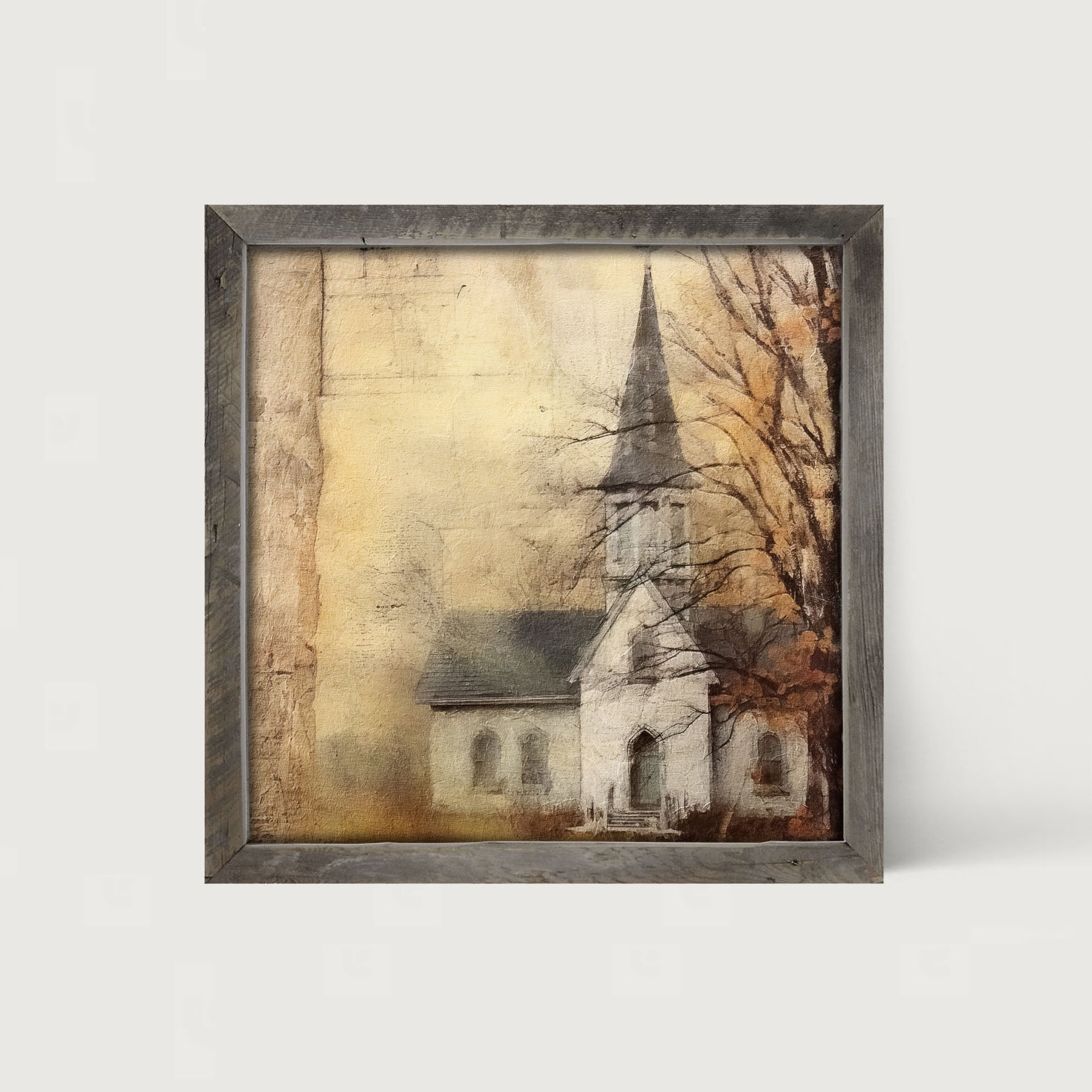 Autumn Church 1 - Framed Art