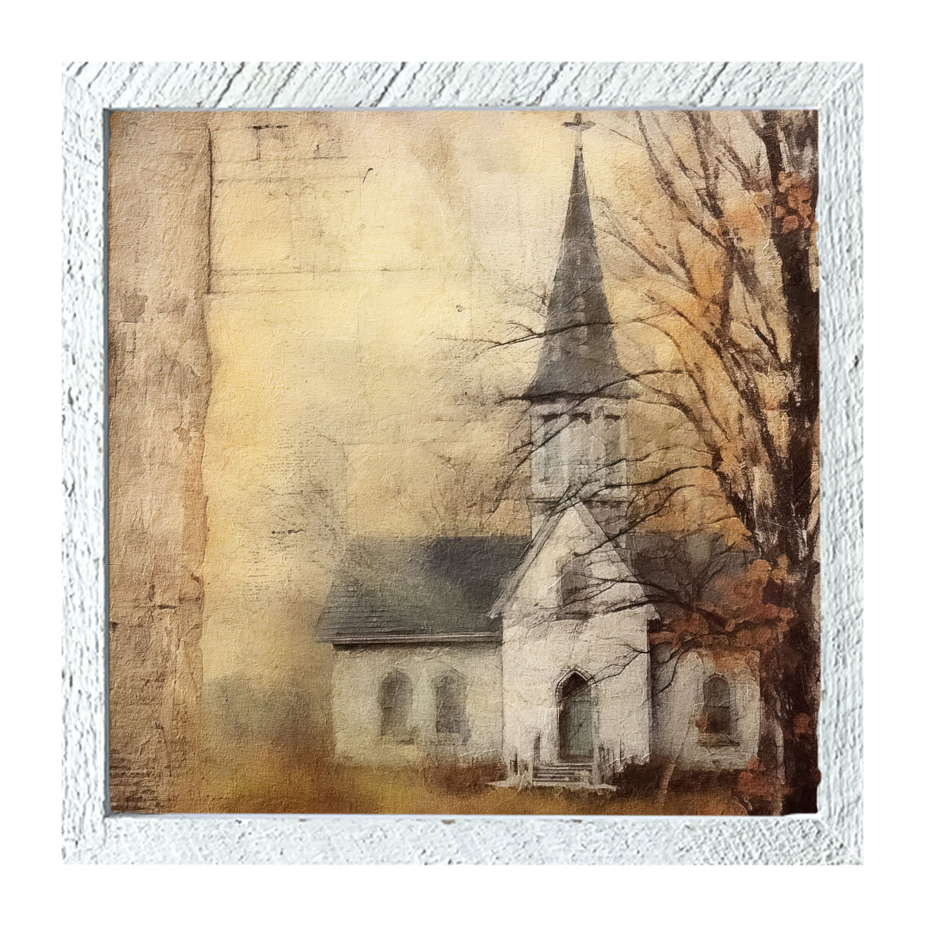 Autumn Church 1 - Framed Art